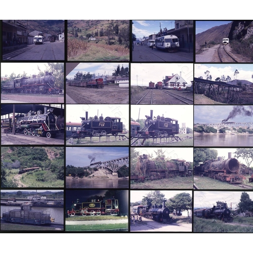 62 - Railway. Overseas Traction - SOUTH AMERICA. Approx. 145 x 35mm colour slides, all on Agfa film stock... 