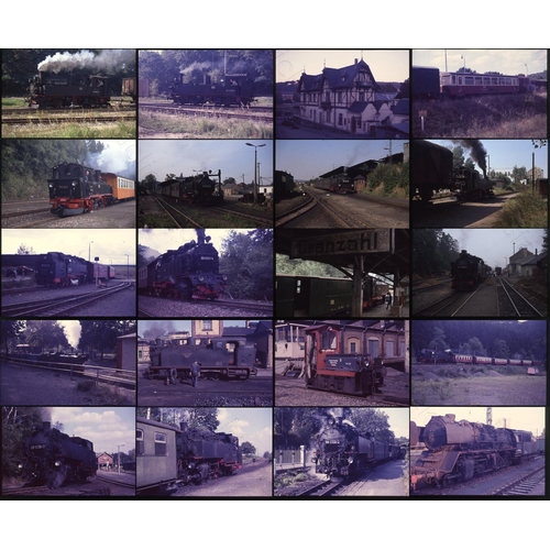 65 - Railway. Overseas Traction - EAST GERMANY. Approx. 180 x 35mm colour slides, all on Agfa film stock ... 