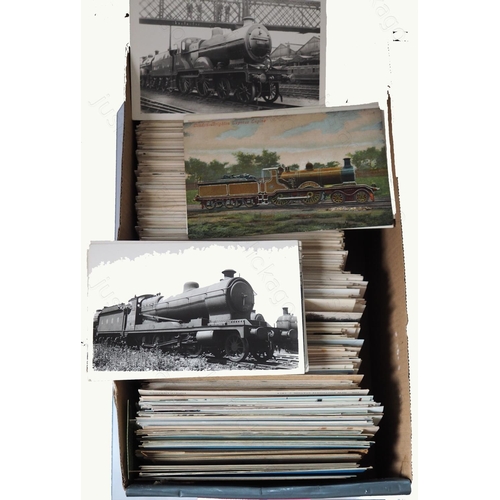 71 - Railway. A fine collection of commercial photographs, black and white prints and postcards (some col... 