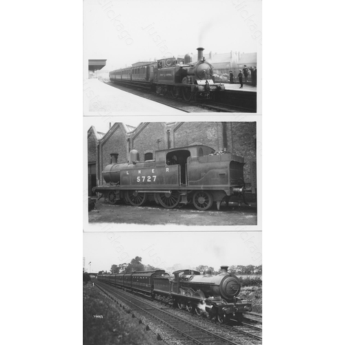 71 - Railway. A fine collection of commercial photographs, black and white prints and postcards (some col... 