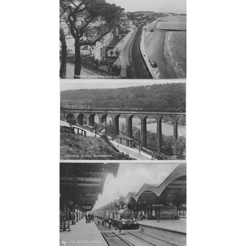 71 - Railway. A fine collection of commercial photographs, black and white prints and postcards (some col... 