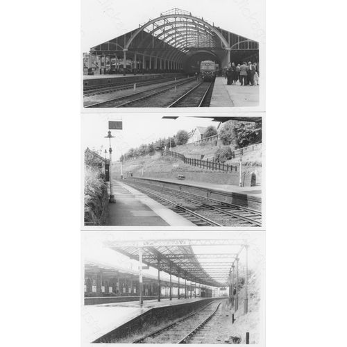 71 - Railway. A fine collection of commercial photographs, black and white prints and postcards (some col... 