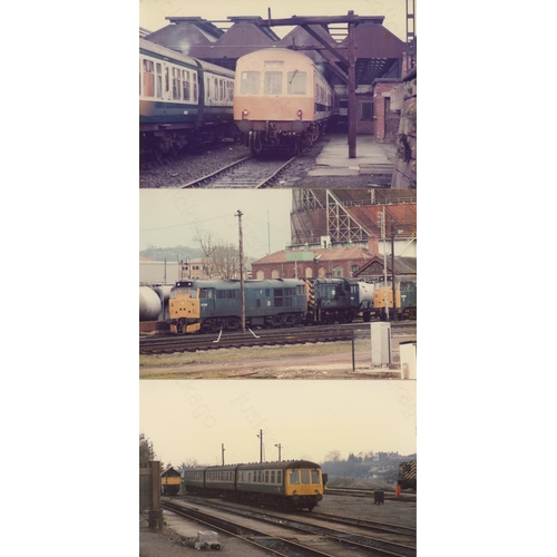 74 - Railway. Modern Traction with some Infrastructure. A small selection of approx. 40, loose colour pri...