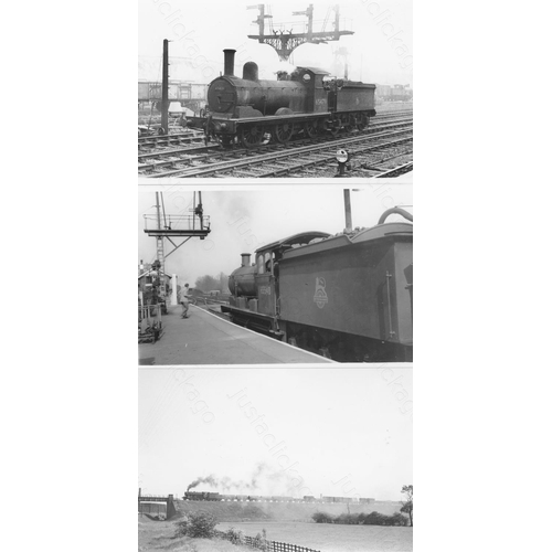 10 - Railway. B.R Steam. A box of Approx. 750, black and white, postcard size prints. The prints feature ... 