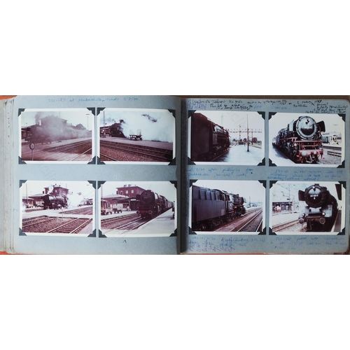 113 - Railway. Overseas Traction - East & West Germany. Three albums of approx. 420, mostly original, colo... 