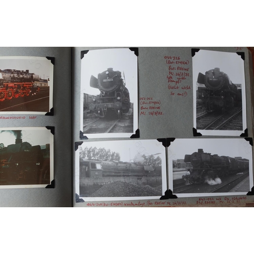 113 - Railway. Overseas Traction - East & West Germany. Three albums of approx. 420, mostly original, colo... 