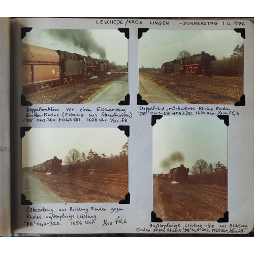 113 - Railway. Overseas Traction - East & West Germany. Three albums of approx. 420, mostly original, colo... 