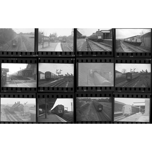 12 - Railway. Southern DEMU's. A small selection of approx. 32 x 35mm, individual, black and white negati... 