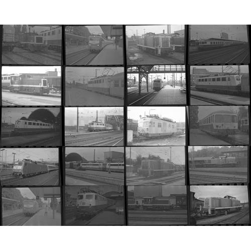 14 - Railway. German DB Modern Traction. Approx. 100, individual 35mm black and white negatives. Taken be... 