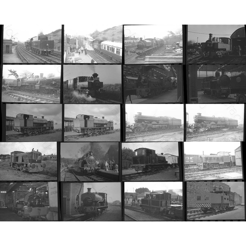 17 - Railway. Heritage Railways. A small selection of approx. 100, mixed format (35mm and medium), black ... 