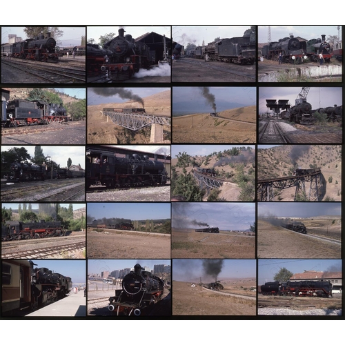 176 - Railway. Overseas traction - Turkey. A collection of approx. 205 x 35mm colour slides on Kodak film ... 