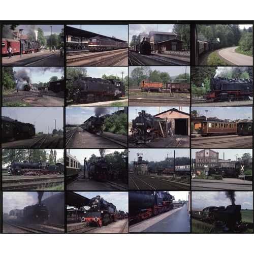 177 - Railway. Overseas traction - East Germany, Poland, Baltics. A collection of approx. 300 x 35mm colou... 