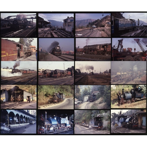 178 - Railway. Overseas traction - India. A collection of approx. 240 x 35mm colour slides on Kodak film s... 