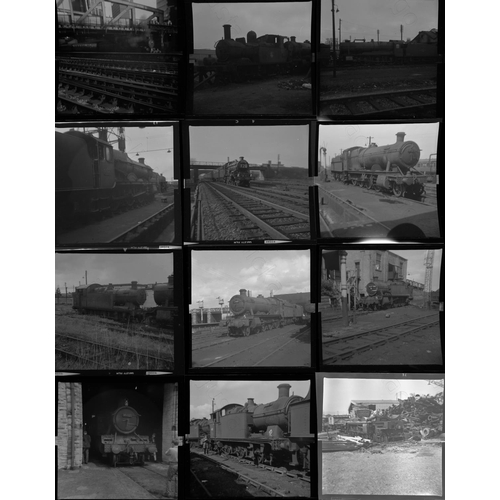 180 - Railway. BR Steam. Approx. 170, medium format, black and white, individual negatives. The negatives ... 