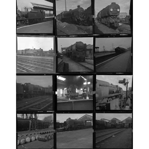 180 - Railway. BR Steam. Approx. 170, medium format, black and white, individual negatives. The negatives ... 