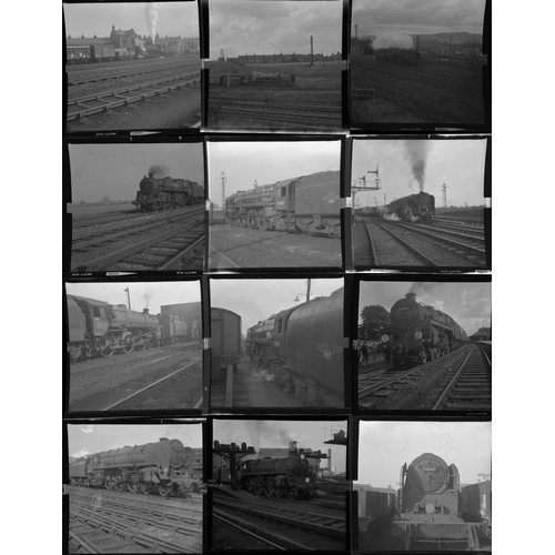 180 - Railway. BR Steam. Approx. 170, medium format, black and white, individual negatives. The negatives ... 