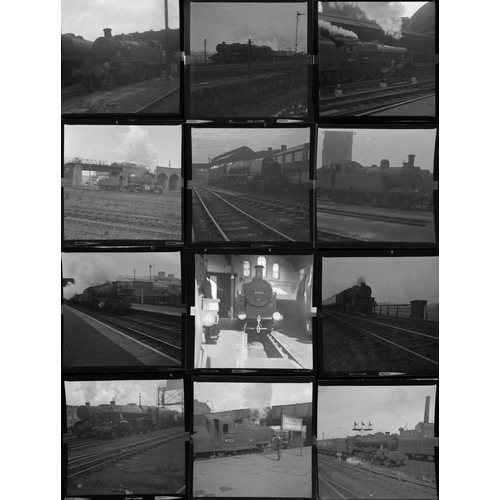 181 - Railway. BR Steam. Approx. 150, medium format, black and white, individual negatives. The negatives ... 