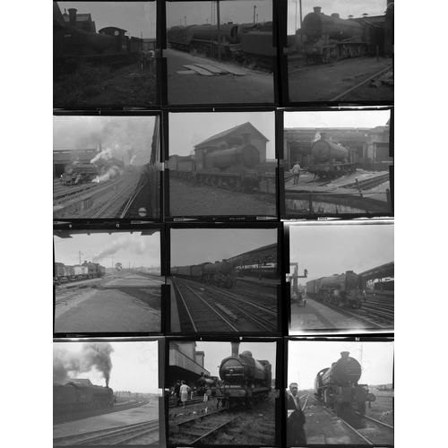 181 - Railway. BR Steam. Approx. 150, medium format, black and white, individual negatives. The negatives ... 