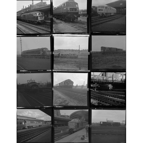 182 - Railway. Modern Traction. A small selection of 35, individual, medium format, black and white, negat... 