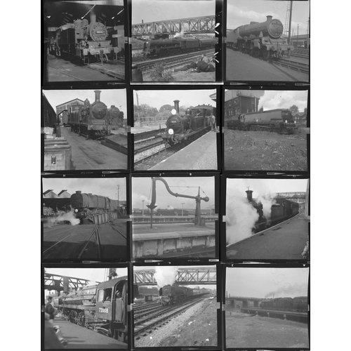 183 - Railway. BR Steam. Approx. 140, medium format, black and white, individual negatives. These negative... 