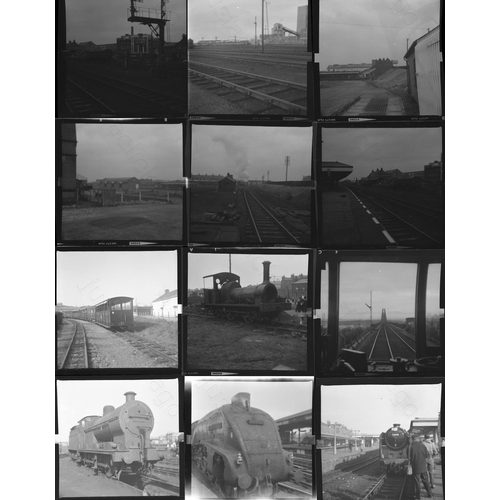 183 - Railway. BR Steam. Approx. 140, medium format, black and white, individual negatives. These negative... 