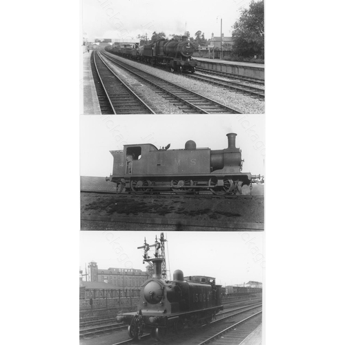 2 - Railway. B.R. Steam. A box of Approx. 600, black and white, postcard size prints. The prints feature... 