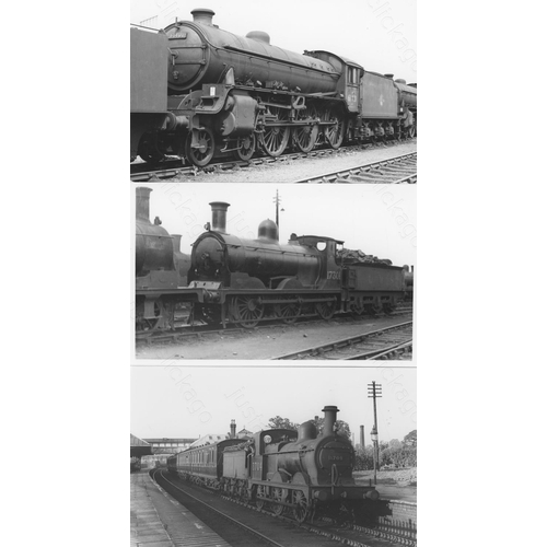 2 - Railway. B.R. Steam. A box of Approx. 600, black and white, postcard size prints. The prints feature... 