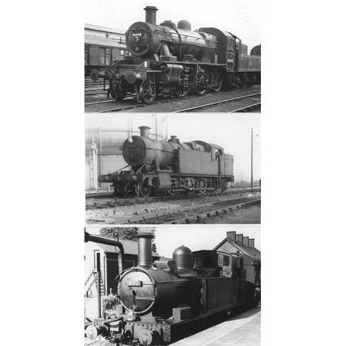 2 - Railway. B.R. Steam. A box of Approx. 600, black and white, postcard size prints. The prints feature... 