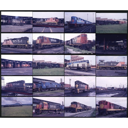 25 - Railway. Overseas Traction - MEXICO. A small selection  of 30 x 35mm colour slides, all on Agfa film... 