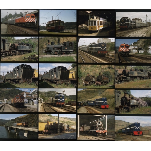 26 - Railway. Overseas Traction - PORTUGAL. A small selection  of 40 x 35mm colour slides, all on Agfa fi... 