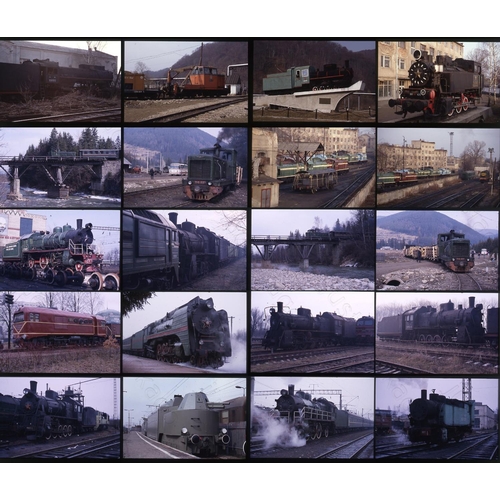 29 - Railway. Overseas Traction - UKRAINE. A small selection  of 56 x 35mm colour slides, all on Agfa fil... 