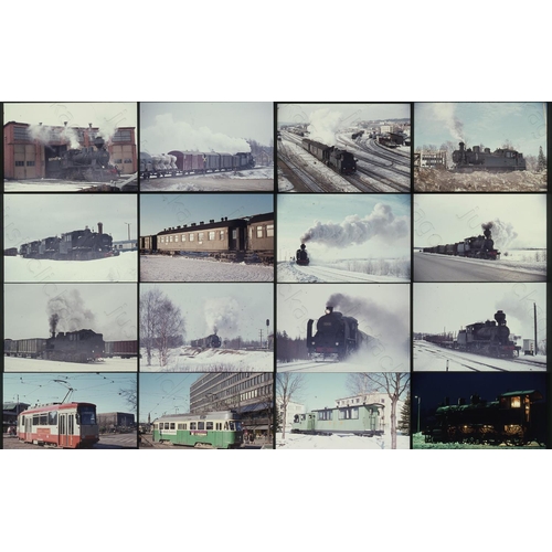 293 - Railway. Overseas Traction - FINLAND. Approx. 200 x 35mm on mostly Agfa film stock. A selection of s... 