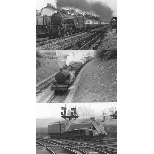 3 - Railway. B.R. Steam. A box of Approx. 600, black and white, postcard size prints. The prints feature... 