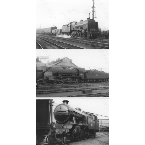 3 - Railway. B.R. Steam. A box of Approx. 600, black and white, postcard size prints. The prints feature... 