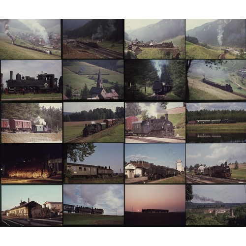 300 - Railway. Overseas Traction - AUSTRIA. Approx. 150 x 35mm, colour slides, on  Agfa film stock. A sele... 