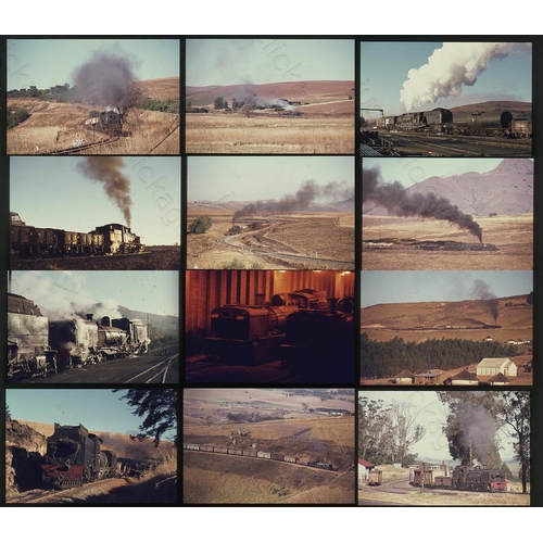 304 - Railway. Overseas Traction - SOUTH AFRICA.  A small selection of 44 x 35mm, colour slides, on Agfa f... 