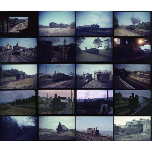 335 - BR Steam. A small assortment of 35mm colour slides on mixed film stock. There are 37 slides dating f... 