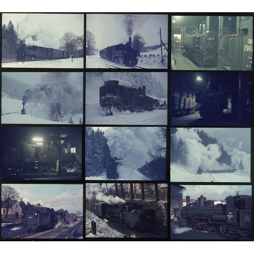 341 - Railway. Overseas Traction - AUSTRIA. Approx. 108 x 35mm, colour slides, on Agfa film stock. A selec... 