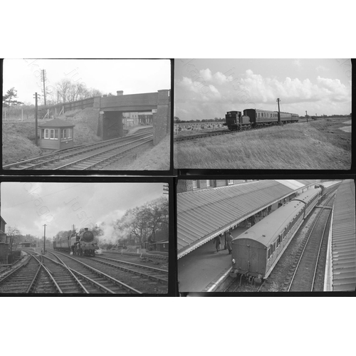 349 - Railway. BR Steam. A small selection of 50 good quality, mainly medium format (a few 35mm), black an... 