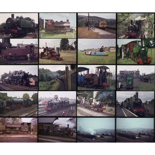 35 - Railway. A good assortment of approx. 165 x 35mm, colour slides, on Agfa film stock, housed in 2 pla... 