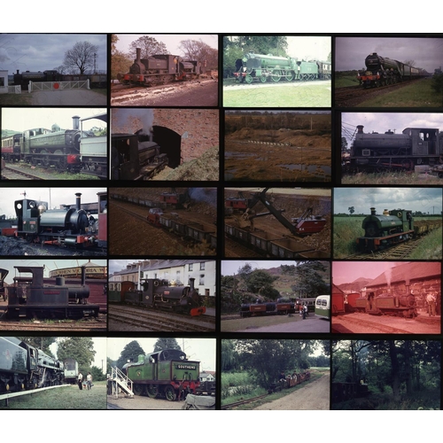 36 - Railway. A good assortment of approx. 290 x 35mm, colour slides, housed in 3 storage cases. The majo... 