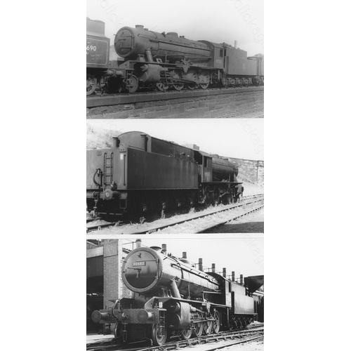 4 - Railway. B.R. Steam. A box of Approx. 650, black and white, postcard size prints. The prints feature... 