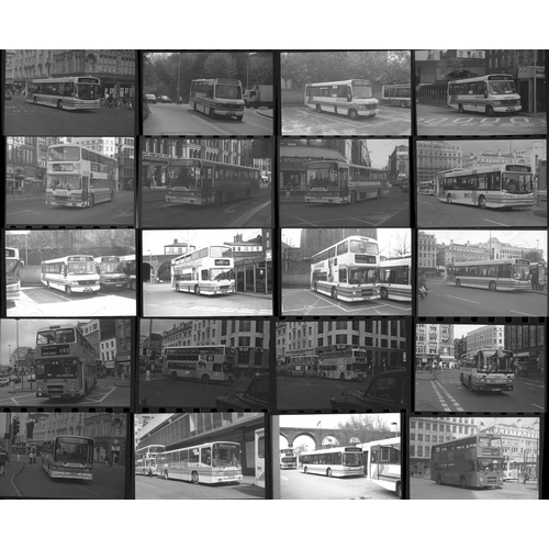 43 - U.K. Bus selection. Approx. 100, individual, 35mm black and white and a few colour negatives. The se... 