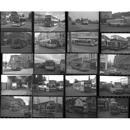 44 - U.K. Bus selection. Approx. 100, individual, 35mm black and white and a few colour negatives. The se... 