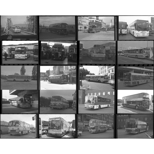 45 - U.K. Bus selection. Approx. 100, individual, 35mm black and white and a few colour negatives. The se... 