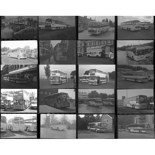 47 - U.K. Bus selection with some from Tenerife. Approx. 100, individual, 35mm black and white and a few ... 