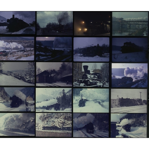 477 - Railway. Overseas Traction - WEST GERMANY & AUSTRIA. Approx. 76 x 35mm, colour slides, on Agfa and K... 