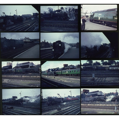 482 - Railway. B.R. Steam. A small selection of 29 x 35mm, colour slides, on Agfa film stock. The slides f... 