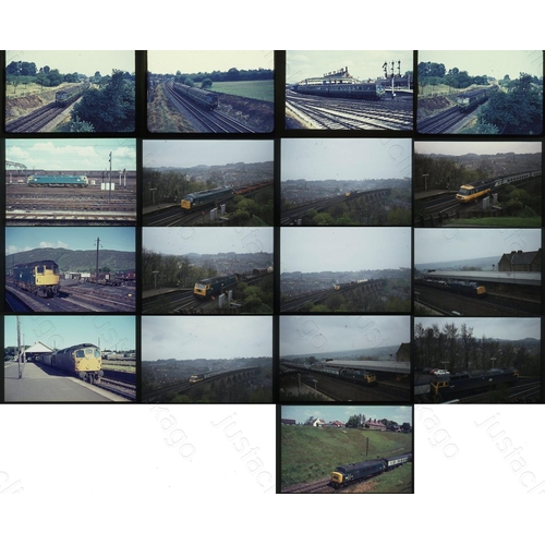 486 - Railway. B.R. Steam. A small selection of 17 x 35mm, colour slides, on Agfa film stock bar 1 Kodak. ... 