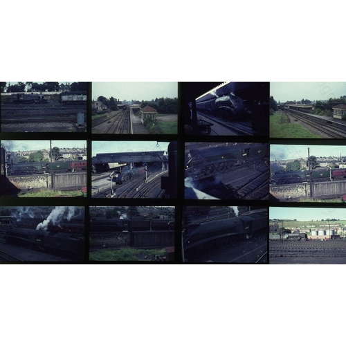 487 - Railway. B.R. Steam. A small selection of just 12 x 35mm, colour slides, on Agfa film stock. The sli... 